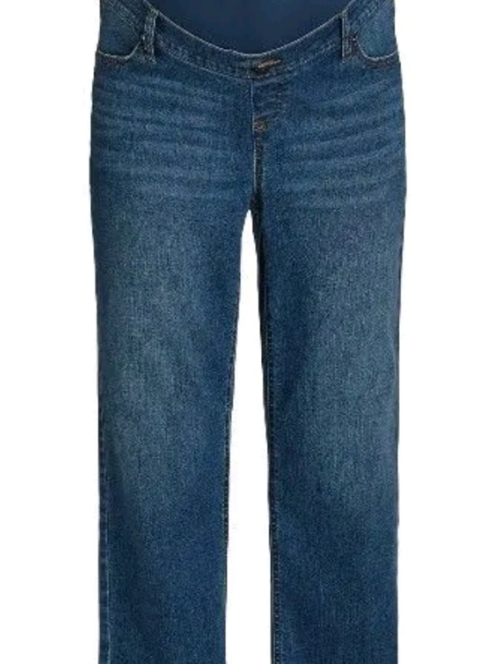 Time And Tru Maternity Classic High-Rise Straight Leg Women’s Jeghunsh Blue